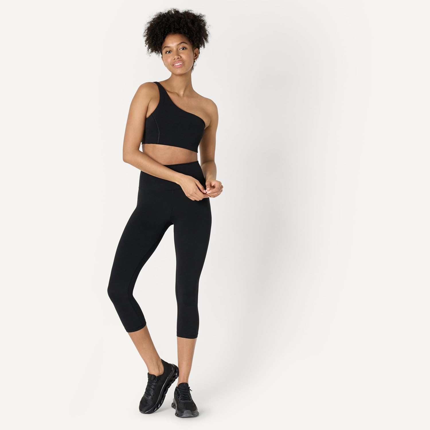 Amazon Essentials Women's Active FormFlex Buttery Soft Light Support One Shoulder Strappy Back Sports Bra - Image 5