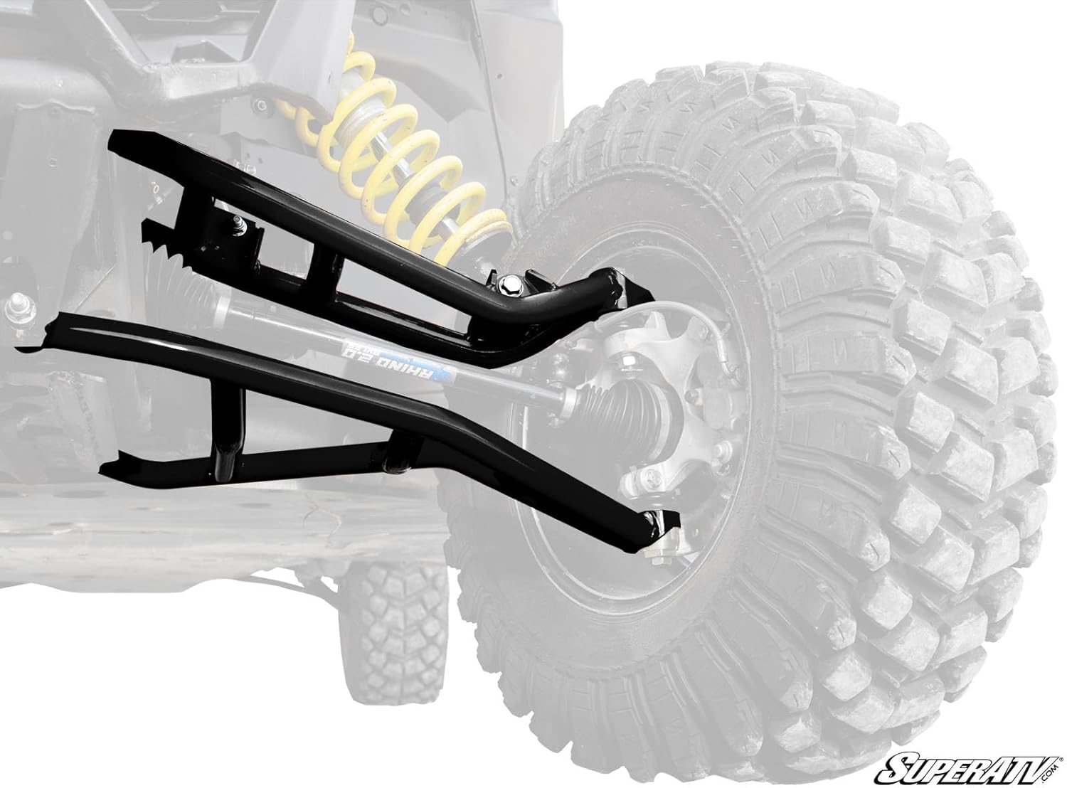 SuperATV High Clearance A-Arms for a Can-Am Maverick X3 | 64" wide | Black