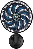 Ventilador de Parede Arno X-TREME 40cm VE9P, 160W, 9 Pás, Alcance 12m, Oscilação 80º, 3 Velocidades, Silencioso, Fácil Limpeza, 220V