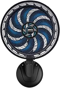 Ventilador de Parede Arno X-TREME 40cm VE9P, 160W, 9 Pás, Alcance 12m, Oscilação 80º, 3 Velocidades, Silencioso, Fácil Limpeza, 220V