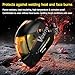 VORITO Welding Helmet Auto Darkening Welding Hood 1/1/1/1 Optical Clarity,Large Viewing Screen,True Color Solar Powered,4 Arc Sensor Wide Shade 4/5-9/9-13 Welding Mask with for TIG MIG ARC