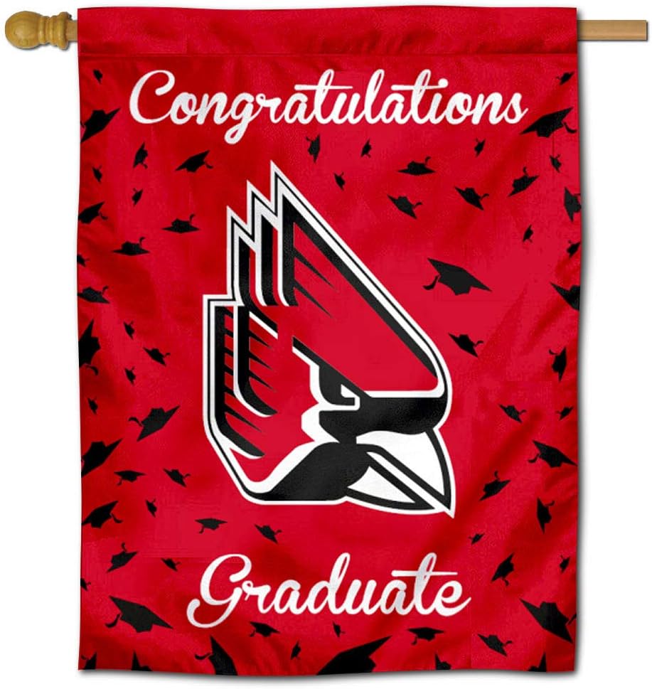 Ball State Cardinals College Graduation Gift Banner Flag