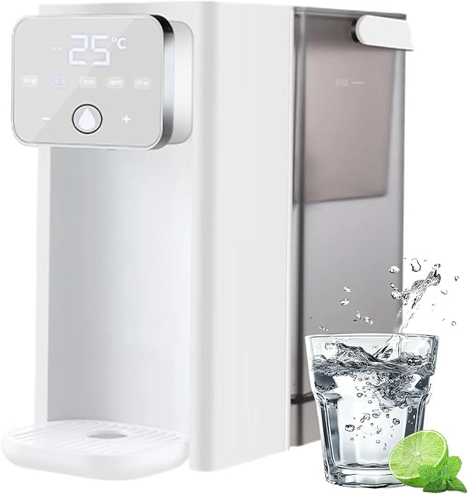Dispensador instantáneo de Agua fría y Caliente, purificador de 3 l con Pantalla táctil LED, Calentamiento rápido de 2000 W para Uso en el hogar, la Oficina y el Hotel.