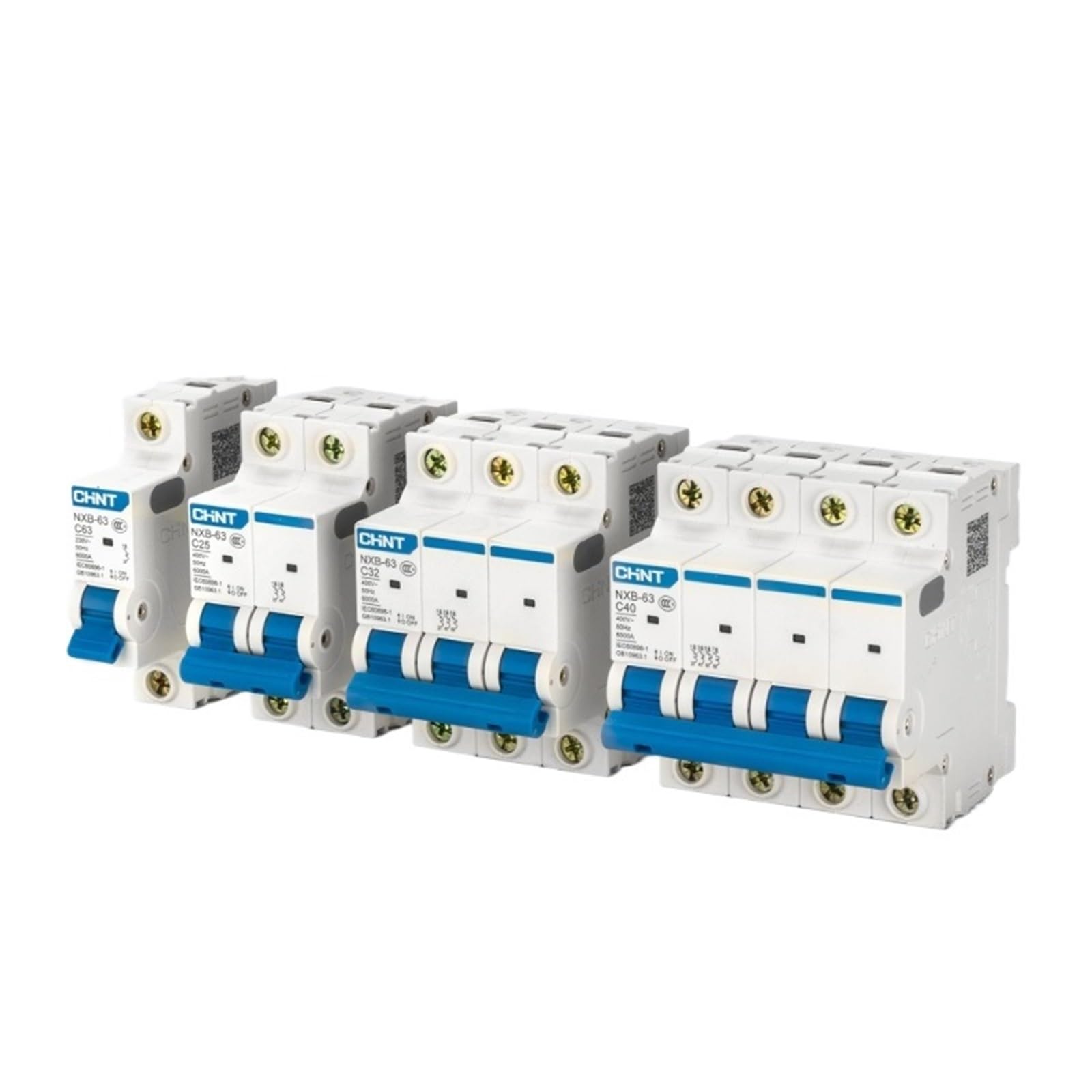 AVSBBYEPS Mini Circuit Breaker NXB-63 DZ47 3p 1A - 63A House MCB with Indication(10A)