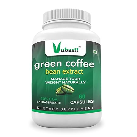 Vubasil Green Coffee Weight Management Supplement with 800 mg GCA - 60 Capsules Pack