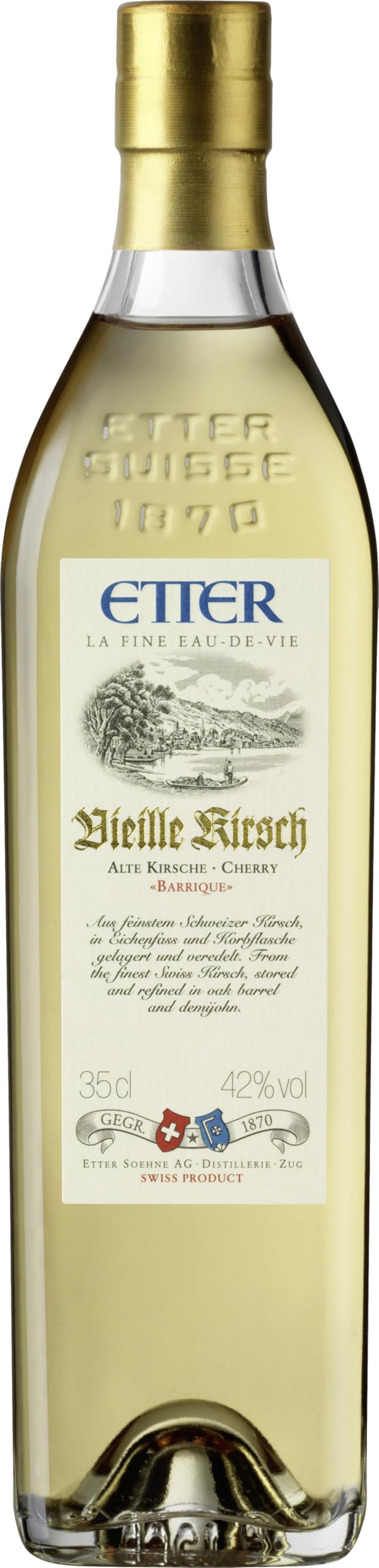 Etter Vieille Kirsch Alte Kirsche Barrique Edel-Fruchtbrand Schweiz (1 x 0.35 l)