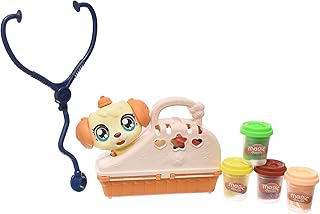 لعبة صلصال بلاستيكية على شكل كلب مع صناديق عجين سحرية وتصميم مذهل يضيف المزيد من المرح للأطفال من اكسيسوريز شوب، مجموعة من 5 قطع - متعددة الألوان