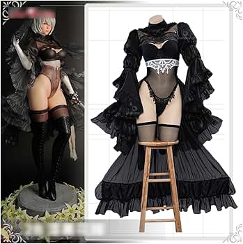 【即日発送】ニーア オートマタ 2B 黒・同人花嫁 コスプレ 衣装 Sサイズ 🖤ニーア オートマタ 2B 黒・同人花嫁(illustration by