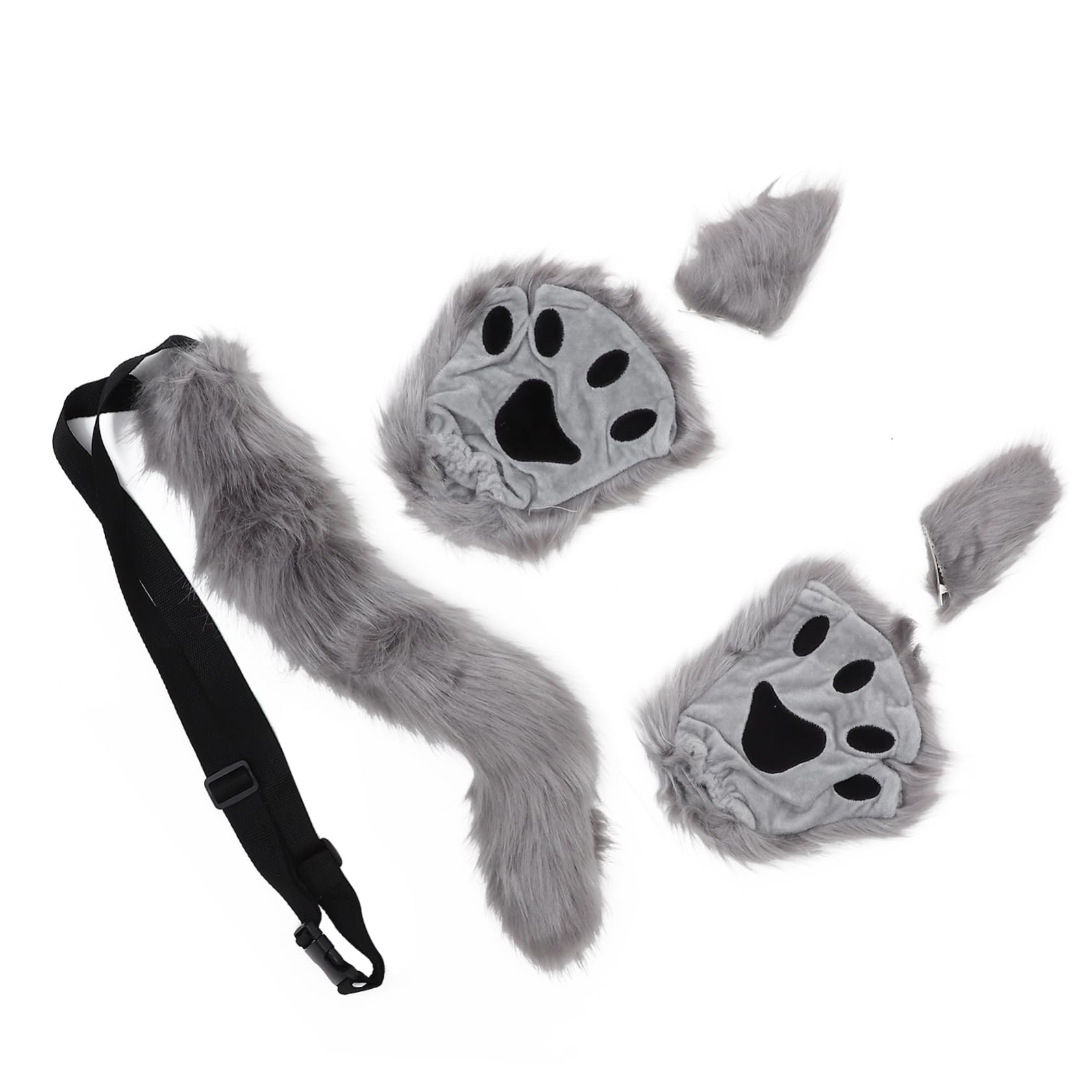 UKCOCO Garras de Felino Diadema de Orejas Falsas y Guantes para Accesorios de Cosplay para Cosplay