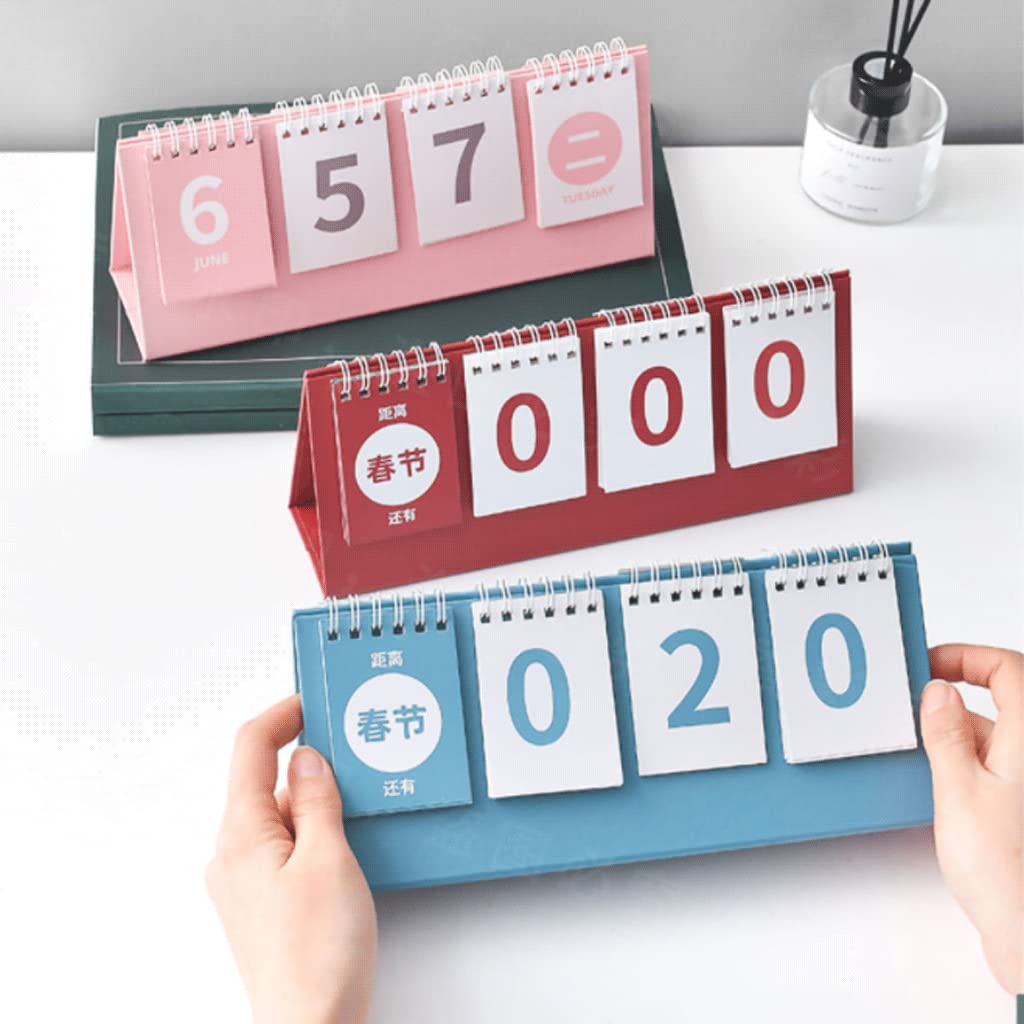 Calendario Perpetuo Da Tavolo Minimalista - Design Moderno Per Casa O Ufficio - Foto 2