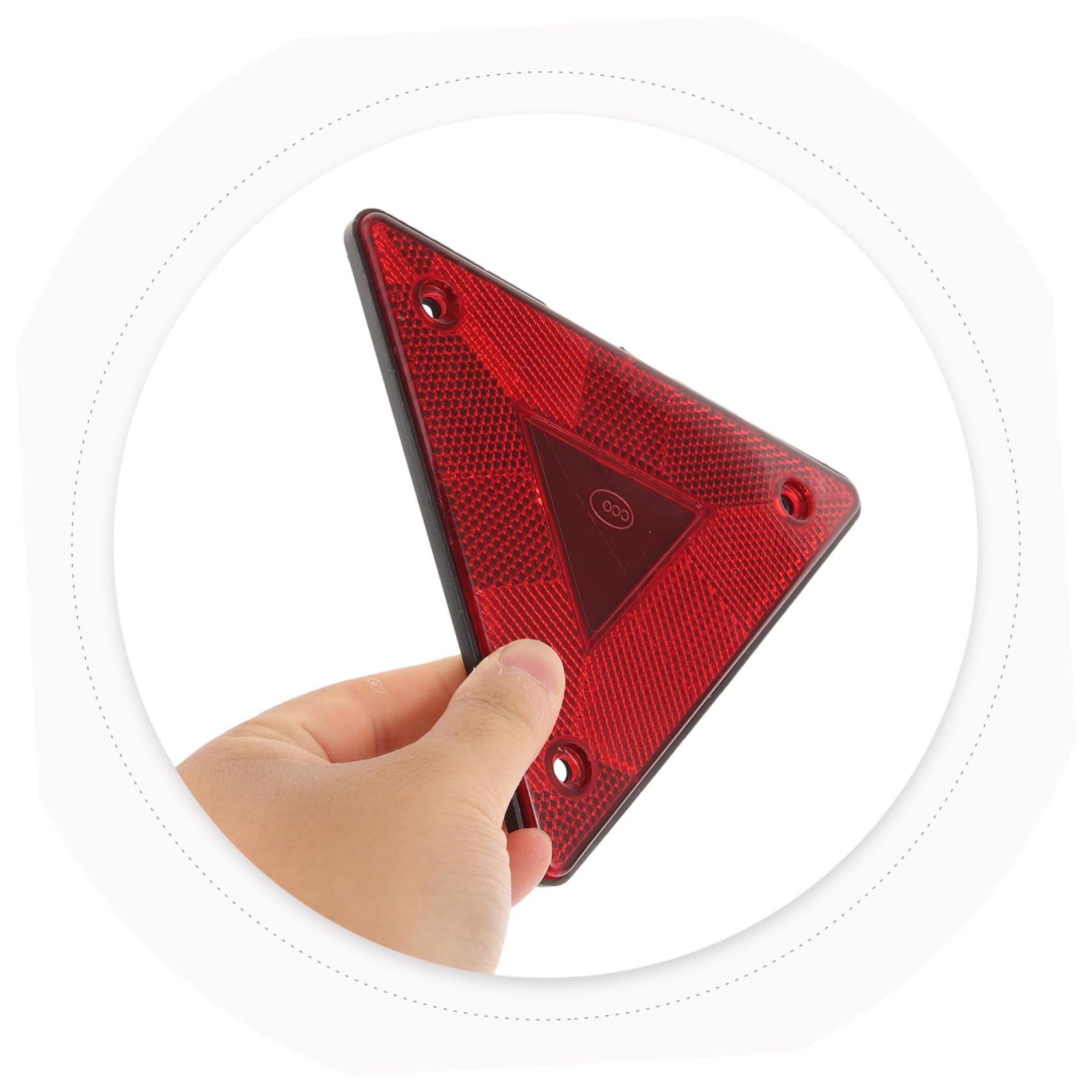 Triangle De Remorquage Voiture Réflecteurs Triangulaires Rouges Pour Remorques - Paquet De 2 Triangle Remorque