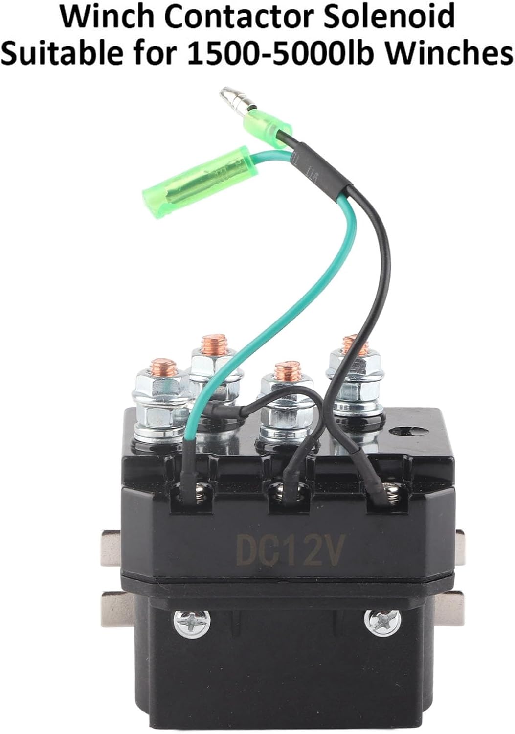 Winch Solenoid Relay Contactor, 12V 250A Solenoid Relay for ATV UTV 1500‑5000lb Winches