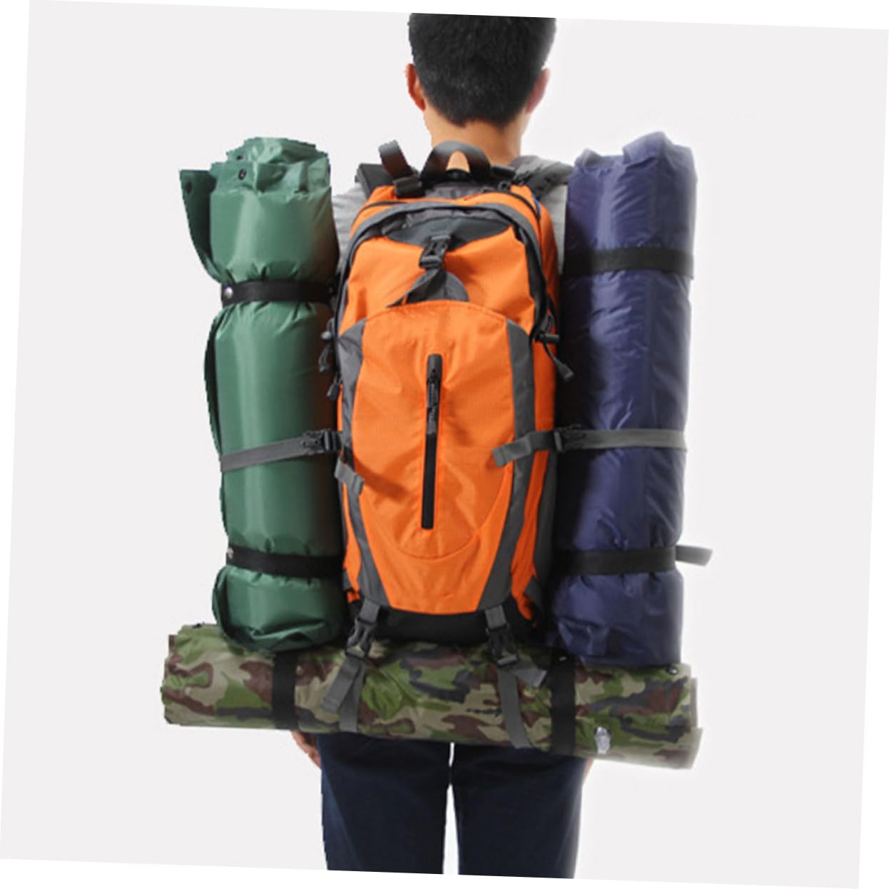 Materassino Gonfiabile da Campeggio Resistente e Pieghevole con Cuscino Integrato Accessorio per Dormire per Escursioni e attività Outdoor