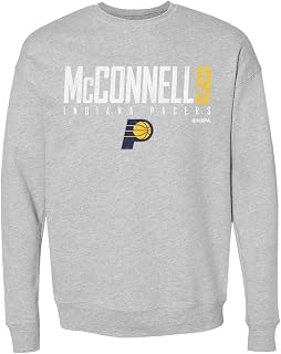 T.J. McConnell Indiana Pacers Crewneck Sweatshirt - T.J. McConnell Indiana Pacers Elite WHT