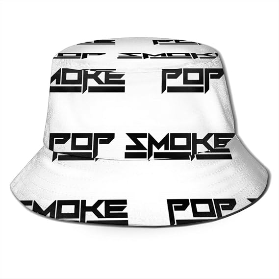 LIXIAOLAN RIP Pop-Smoke Bucket Hat 