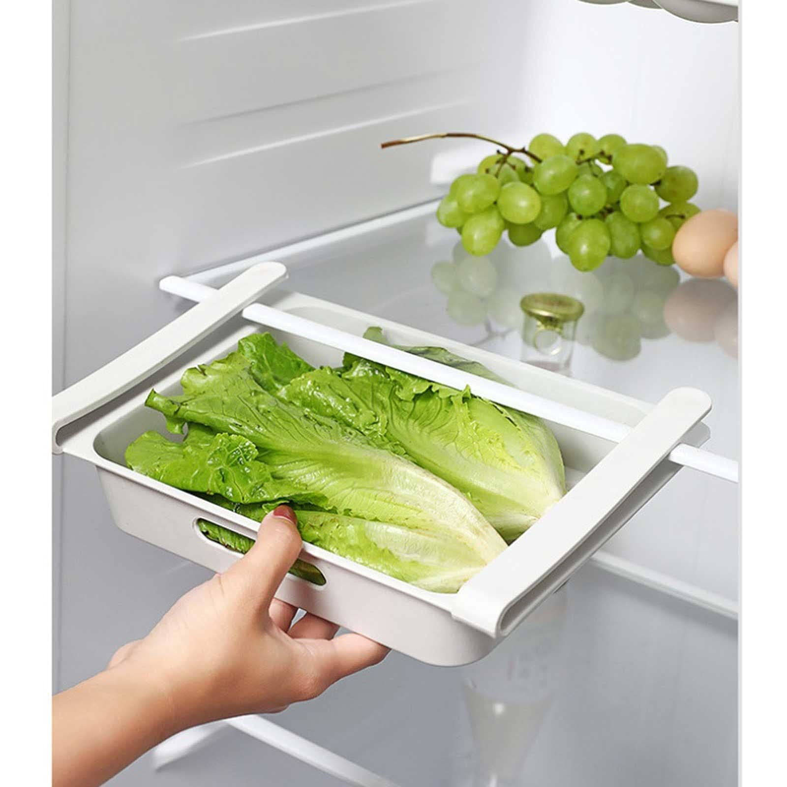 Estantes de Pared flotantes, Nevera, Caja de Almacenamiento de Alimentos, Accesorios de Cocina, Organizador, Caja Fresca, albóndigas, Vegetales, Soporte para Huevos