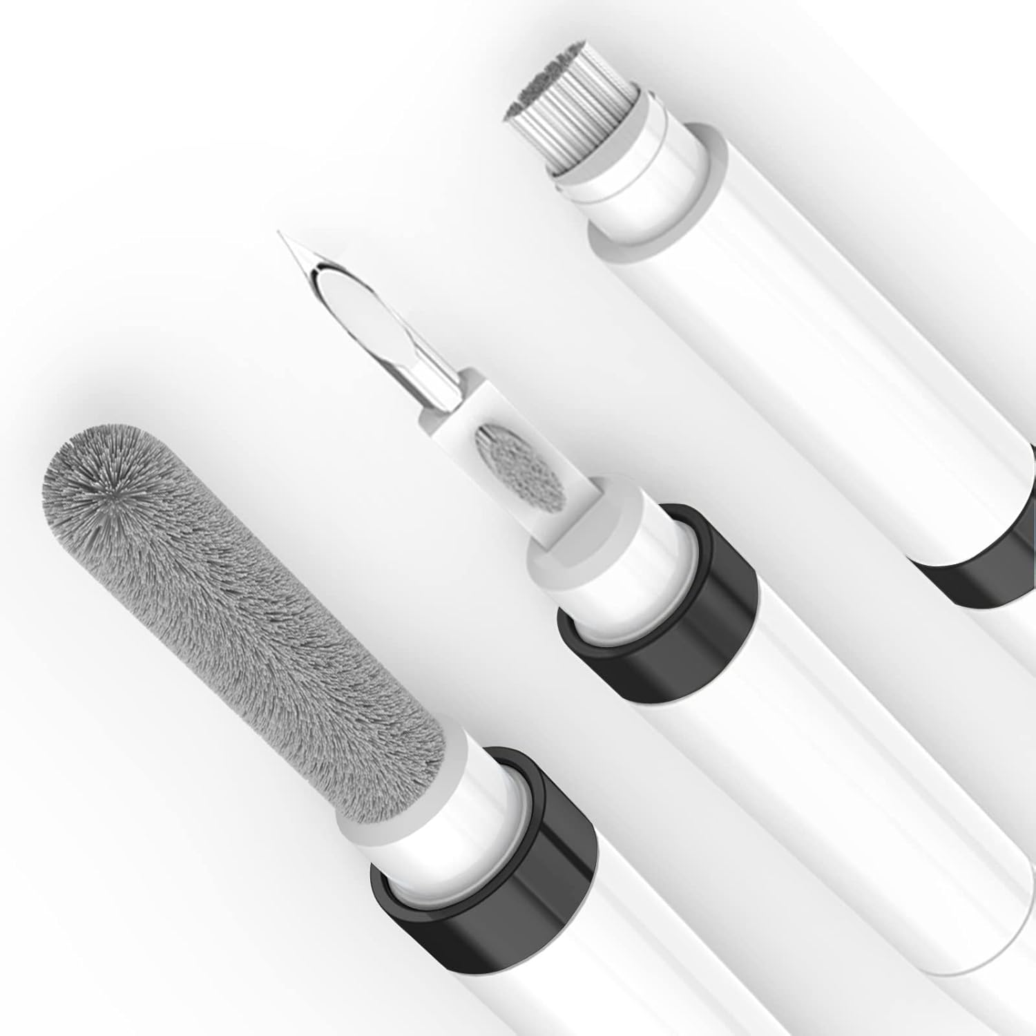 ECP4in1 for Airpod Cleaner Kit Equipped with a Flocked Sponge a Metal Pen Tip 2 High-Density Brush Easy Clean Hard-to-Touch Place Earbud Cleaning Kit Tool for Airpods Pro 1 2 3 -Black ECP4in1 for Airpod Cleaner Kit Equipped with a Flocked Sponge a Metal Pen Tip 2 High-Density Brush Easy Clean Hard-to-Touch Place Earbud Cleaning Kit Tool for Airpods Pro 1 2 3 -Black