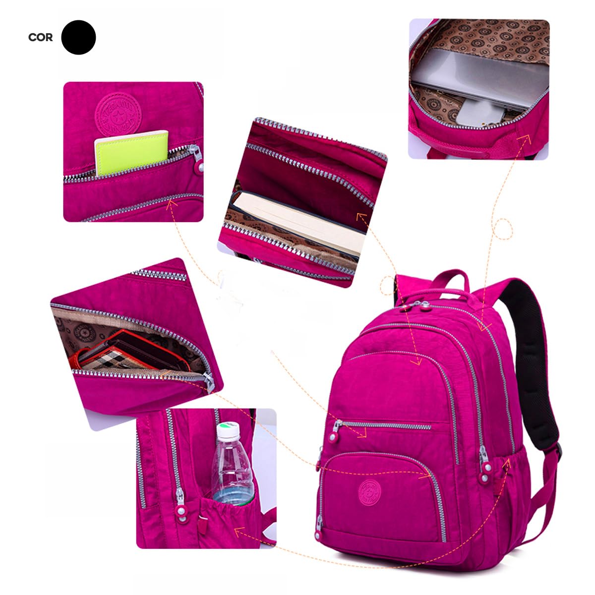 Mochila Bolsa Fofa Feminina Estilosa Elegante Academia Impermeável Escolar Viagem Trabalho Treino Fashion Mochilas Para Notebook Moderna Leve Passeio Preta em promoção! Veja a oferta e mais achadinhos de Bolsas 6 Hoje é o melhor dia para comprar Mochila Bolsa Fofa Feminina Estilosa Elegante Academia Impermeável Escolar Viagem Trabalho Treino Fashion Mochilas Para Notebook Moderna Leve Passeio Preta com aquele preço maroto! Promoção! Aproveite a oferta! 6