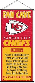 WinCraft Kansas City Chiefs Man Cave Fan Banner Wall Door Scroll
