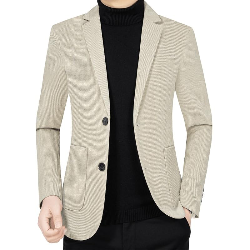 Suit Jacket Mens Classic fit Blazers Stretch Sport Coat Regular 2 Button Suit Jacket Business for Prom Homecoming