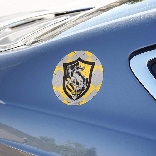 Miniatura 5 de Harry Potter Hufflepuff Plaid Sigil Automotive Car Window Locker Circle Bumper Sticker