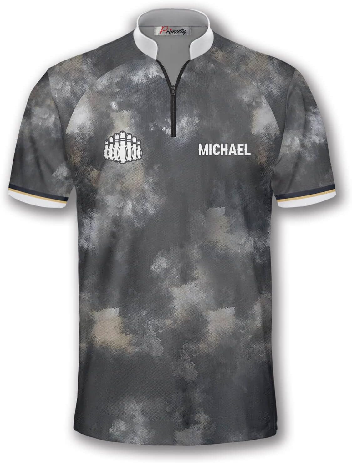 Custom Men's Bowling Sublimation Printed Jerseys,