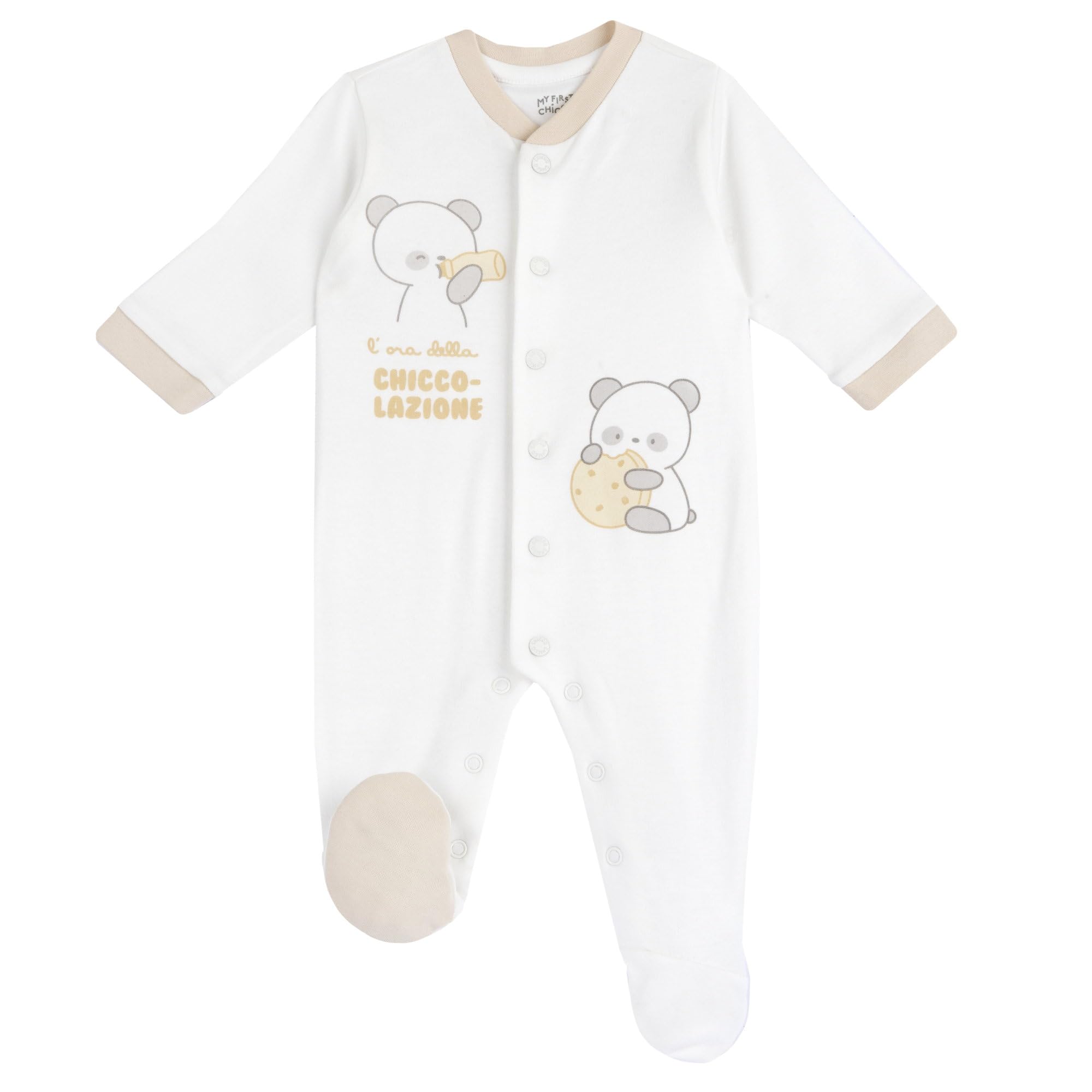 Chicco, Tutina Neonato/Neonata, con Comoda Apertura Frontale con Zip, in Caldo e Morbido Tessuto, Lavabile in Lavatrice, Abbigliamento Neonato/Neonata 0-24 Mesi, Idea Regalo Nascita, Designed in Italy