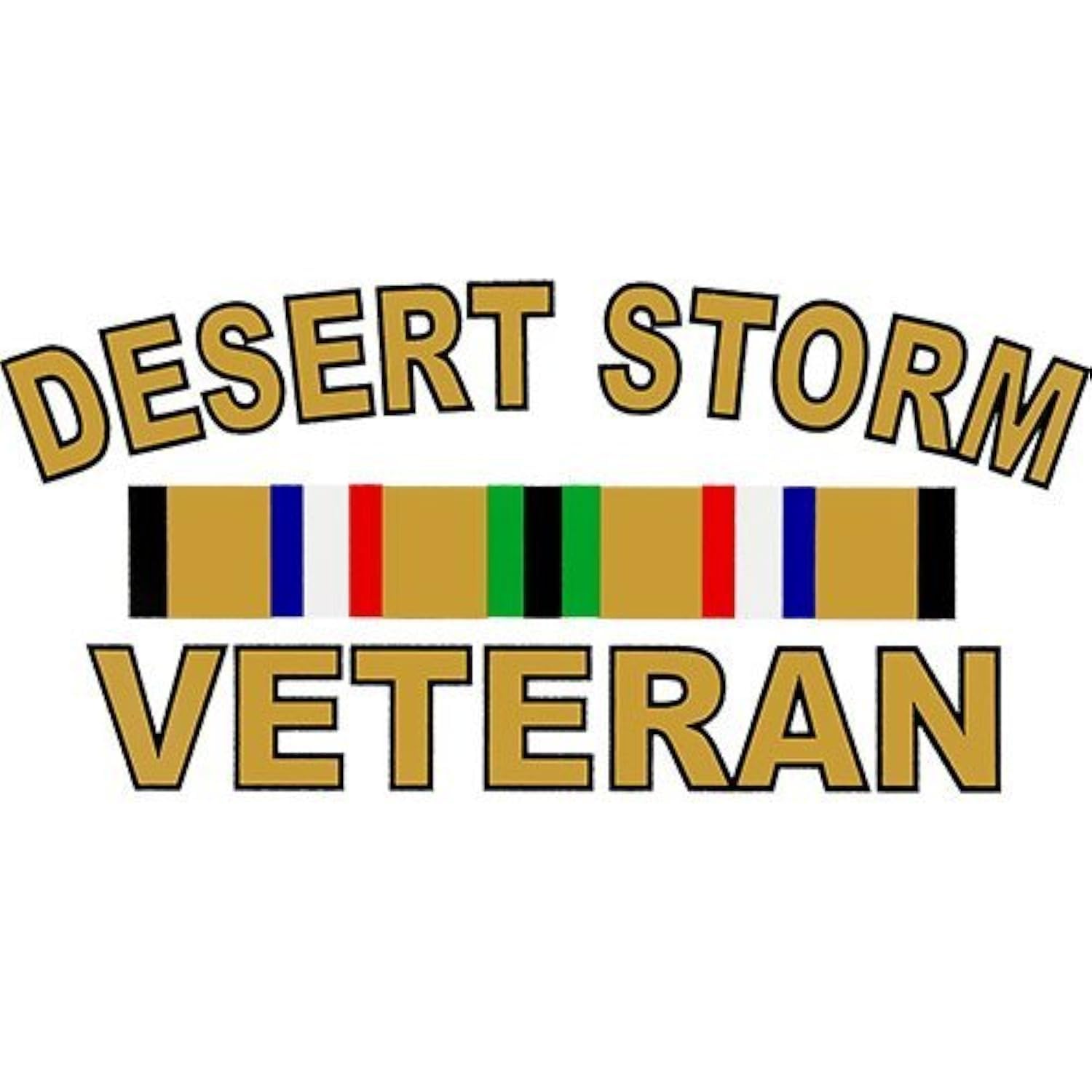 Desert Storm Veteran with Campaign Ribbon 5.25