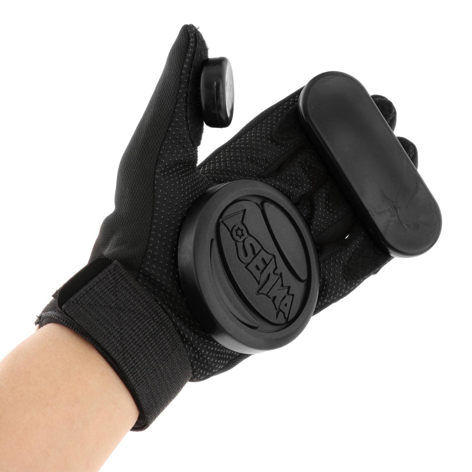 predolo Guanti da Skateboard Standard Longboard Downhill Slider Guanti Pattinaggio Equipaggiamento Protettivo Polso, Nero
