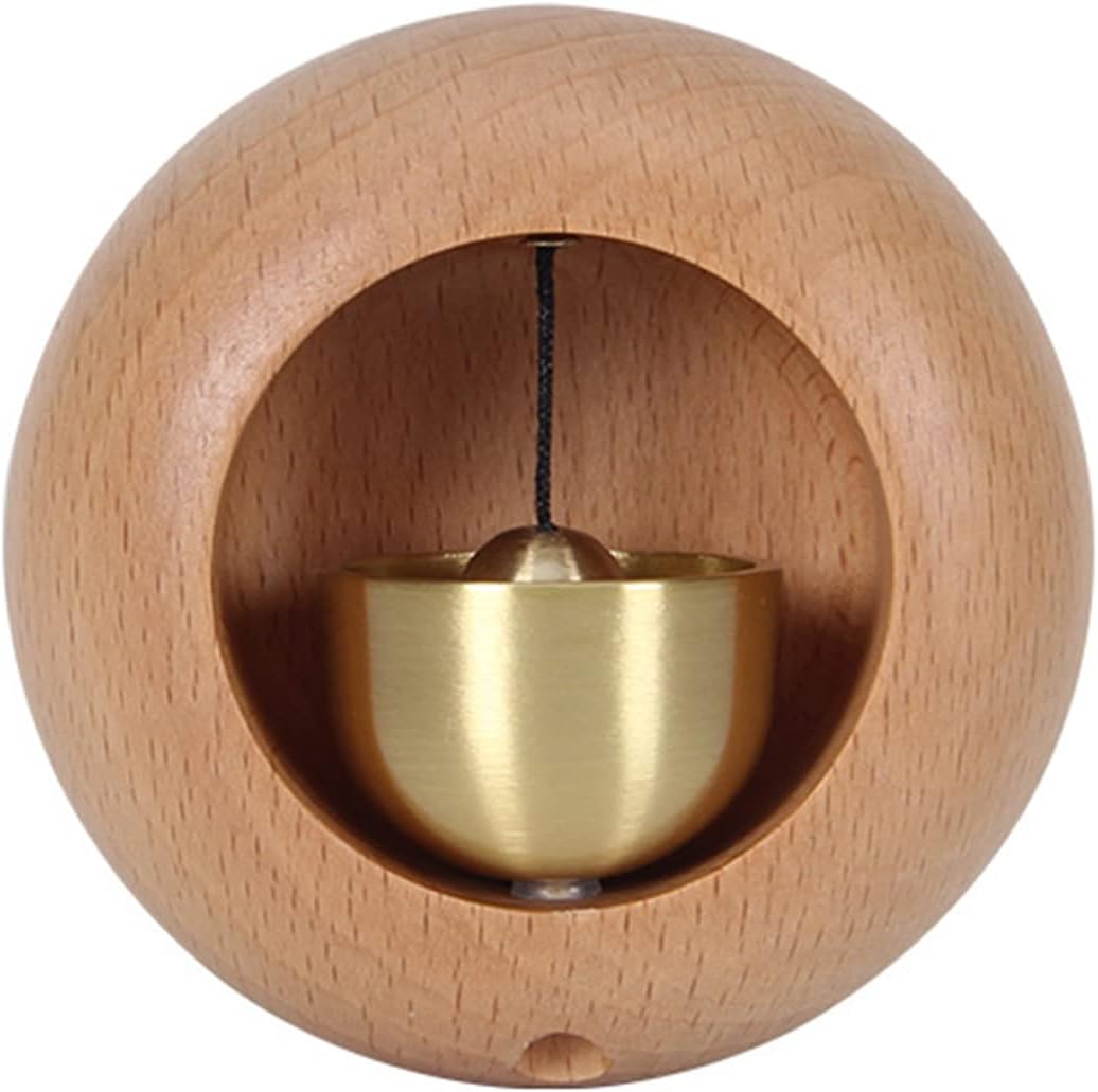 Qishing Magnetic Shopkeepers Bell,Golden Silk Wood Doorbell,Fridge ...