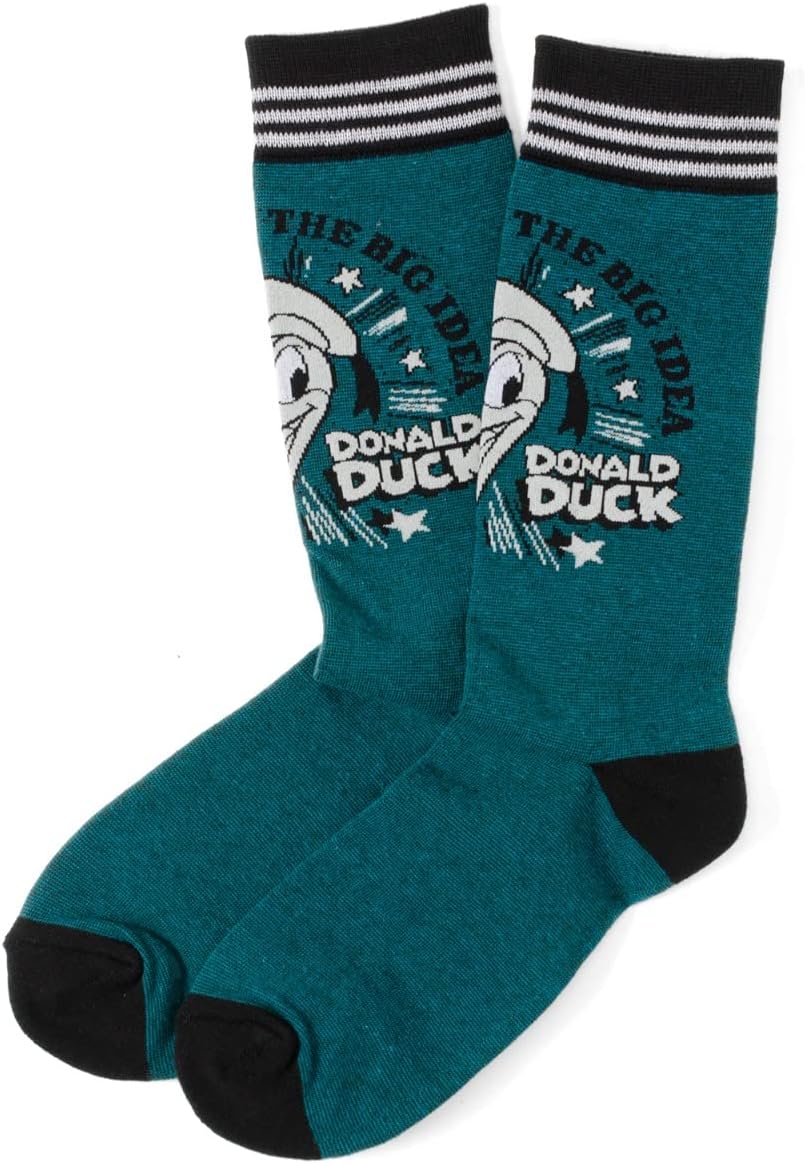 Officially licensed by Disney D100 Donald Duck Vintage Blue Socks