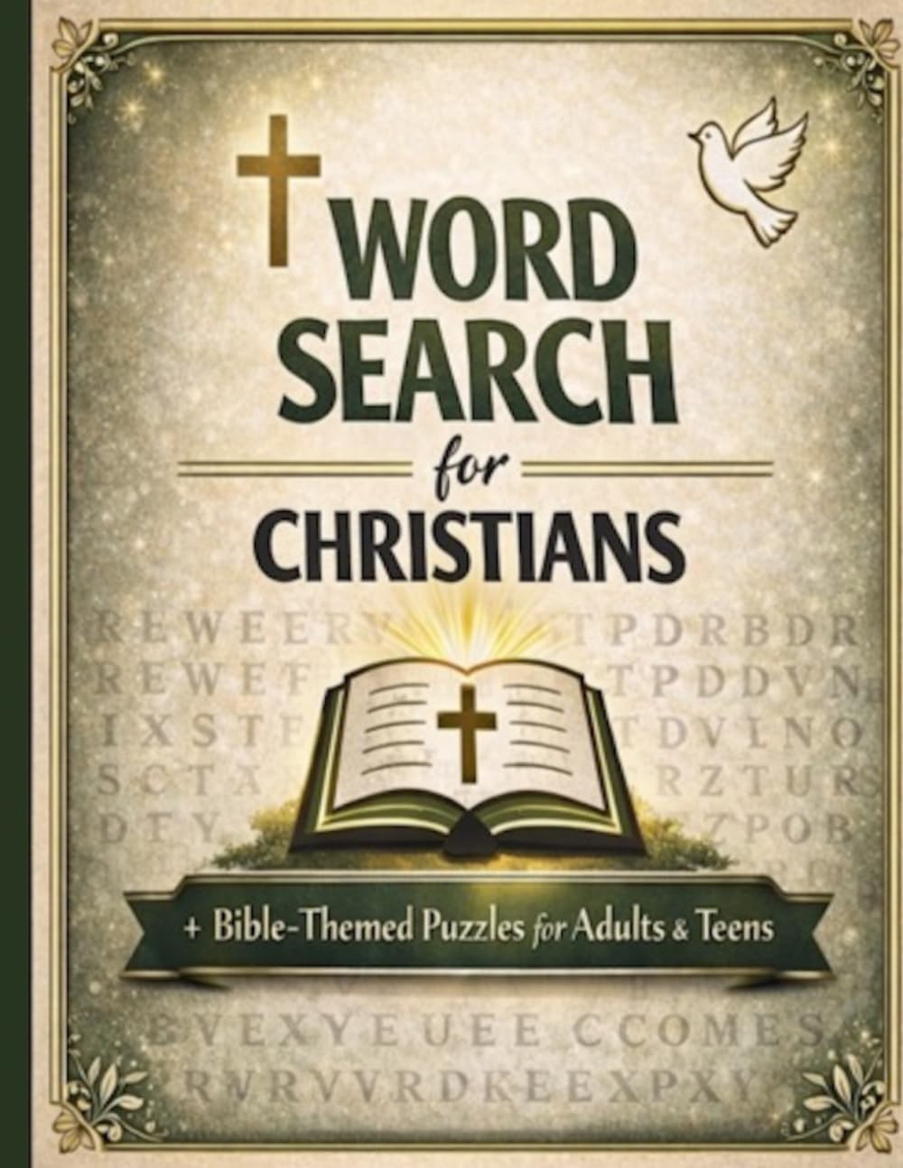 Christian Word Search Book for Adults and Teens | Bible-Themed Puzzles with Scriptures for Relaxation and Faith