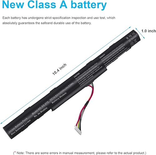 Miniatura 3 de AS16A5K AS16A8K - Batería para Acer Aspire E5-523 E5-553 E5-576 E5-774G N16Q2 E5-576G E5-575G E5-475 F5-573 E5-575-52JF E5-575 5-33B. M E5-575G-76YK