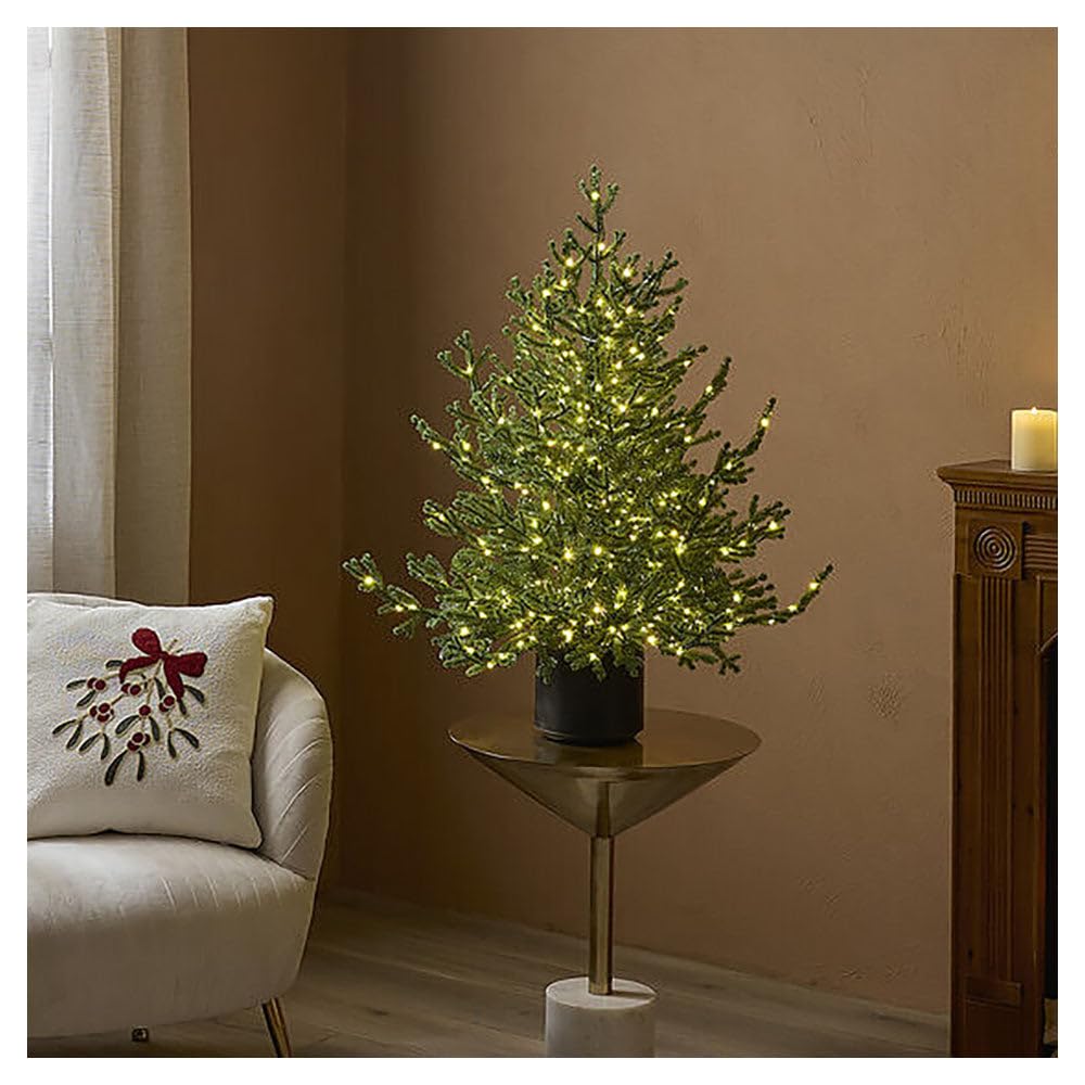 Albero Lucciole Con Vaso H90cm 400led D75cm