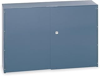 Durham 343-95 Gray Cold Rolled Steel Utility Cabinet with Lock, 33-3/4" Width x 22-1/4" Height x 8-1/2" Depth, 4 Sections