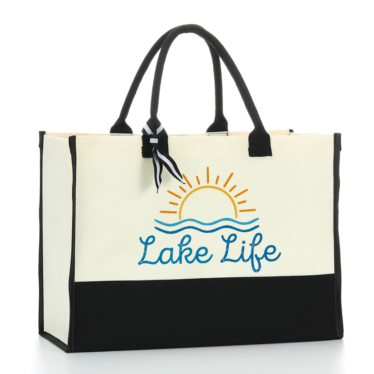 Lake Life Tote Bag For Women Waterproof Personalized Beach Bag