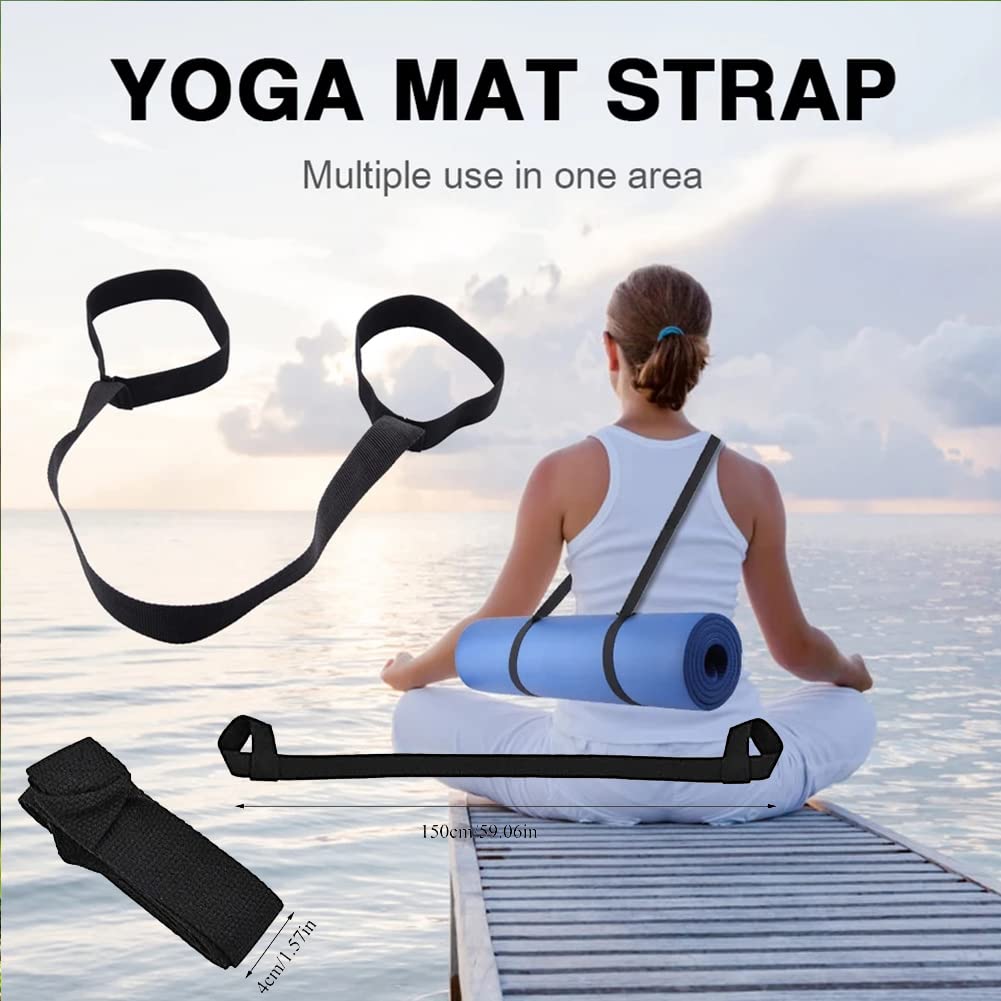 Cinghia Tappetino Yoga,Tracolla per Yoga,Tracolla per Materassino da Yoga, per Yoga, Pilates, Esercizi, Aerobica, Tappetino Esercizi Sport