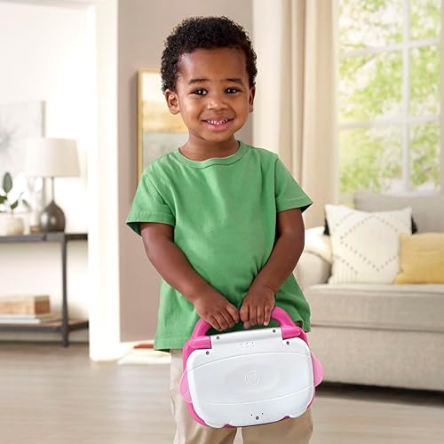 Miniatura 6 de LeapFrog ABC y 123 Laptop para preescolares de 3 a 7 años, color rosa
