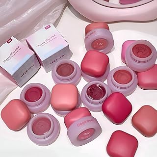 Gege Bear Mousse Blush Cream | Lip and Cheek Dual-Use Makeup | Lightweight, Blendable &amp; Long Wear | Soft Pastel Aesthetic...
