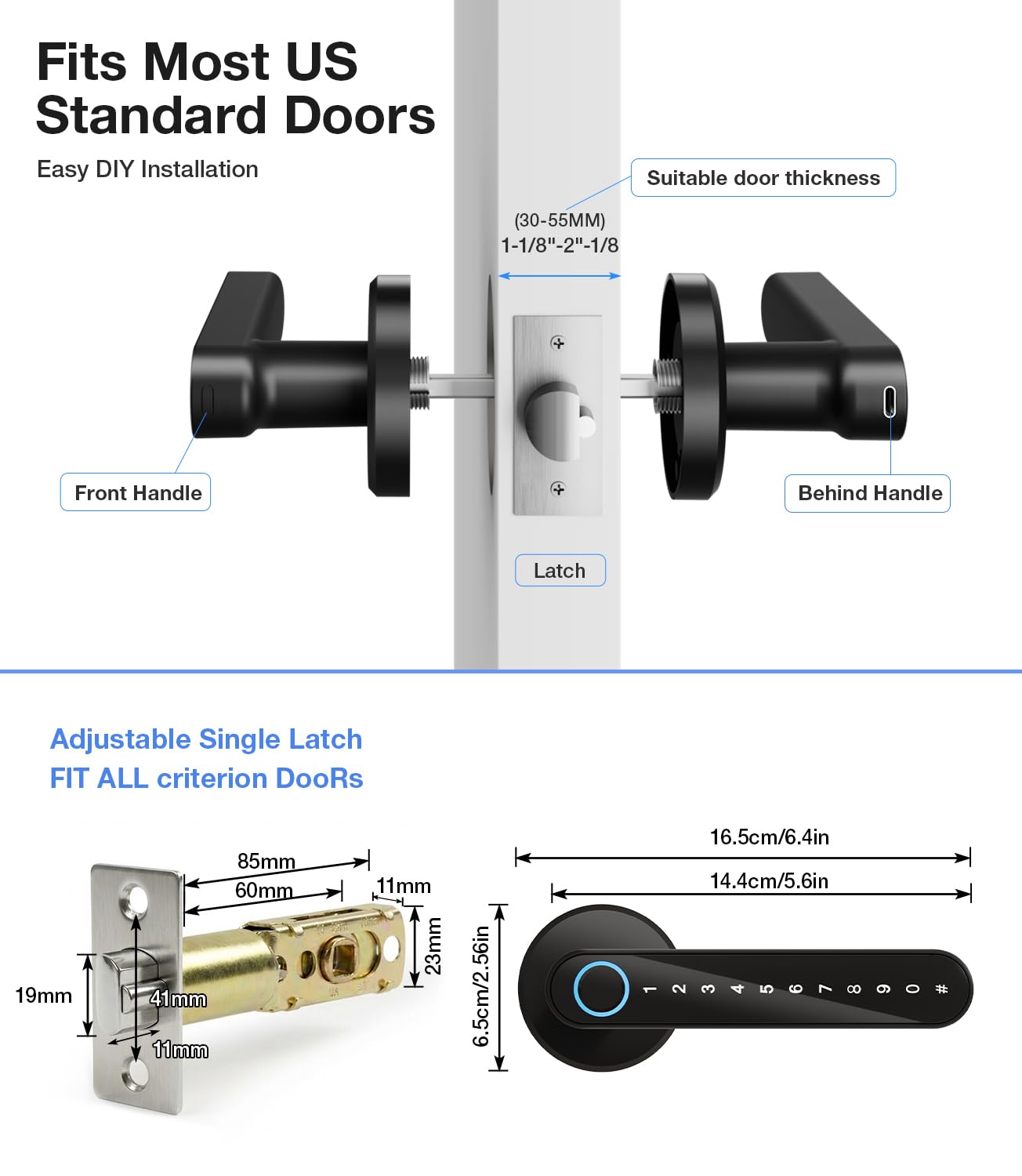 Smart Fingerprint Door Lock - Keyless Entry -4