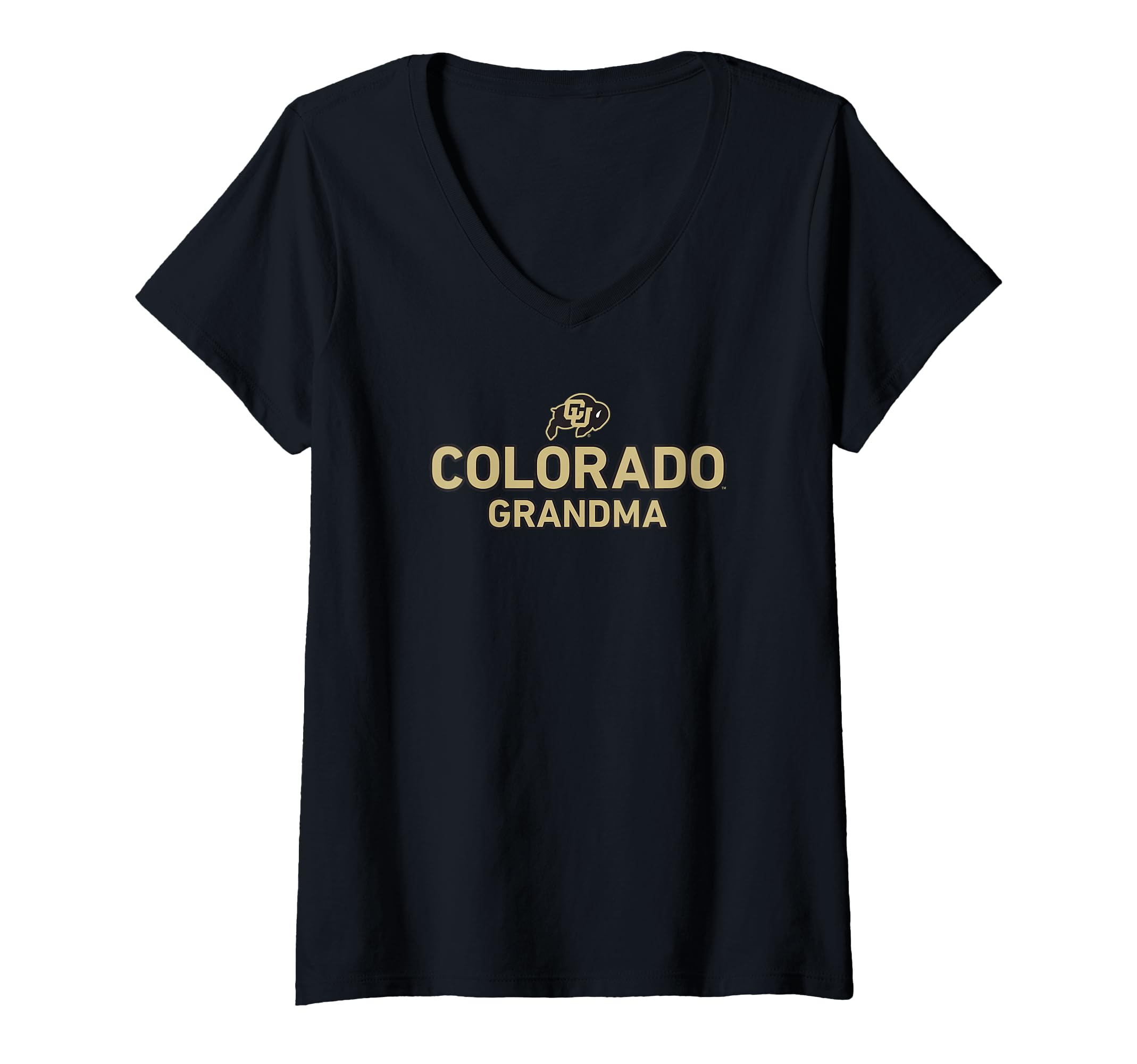 Womens University of Colorado Buffaloes Grandma V-Neck T-Shirt