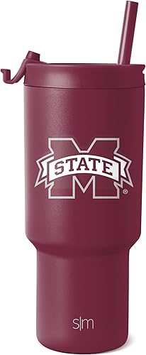 Miniatura 39 de Simple Modern Vaso con licencia oficial de 30 onzas con tapa abatible y pajitas, vaso aislado de acero inoxidable, regalos para hombres, colección