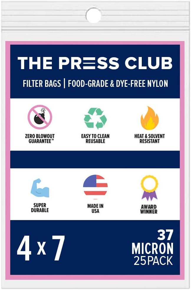 90 Micron | Premium Nylon Tea Filter Bags | 4" x 7" | 25 Pack