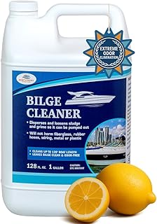 Bilge Cleaner for Boats - Highly Effective Removing Dirt, Grime, Emulsifying Oil, and more. Easy to use, Fast Results (One Gallon)