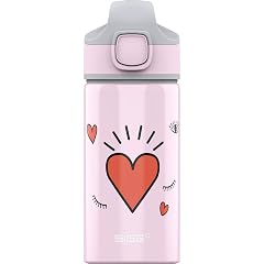 Sigg - Kids Miracle Water Bottle - Girl Power - Lightweight Aluminium with Leak-Proof Lid - One Hand