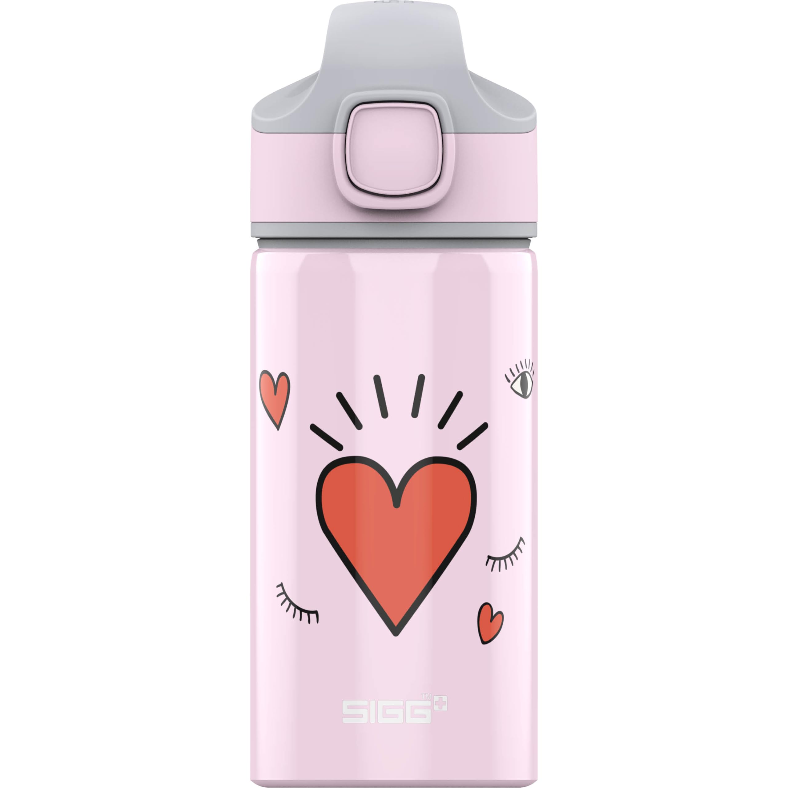 SiggAluminium Kids Water Bottle - With Straw - Leakproof - Lightweight - BPA Free - Climate Neutral Certified - School & Sports - 0.4LClimatePartner certified