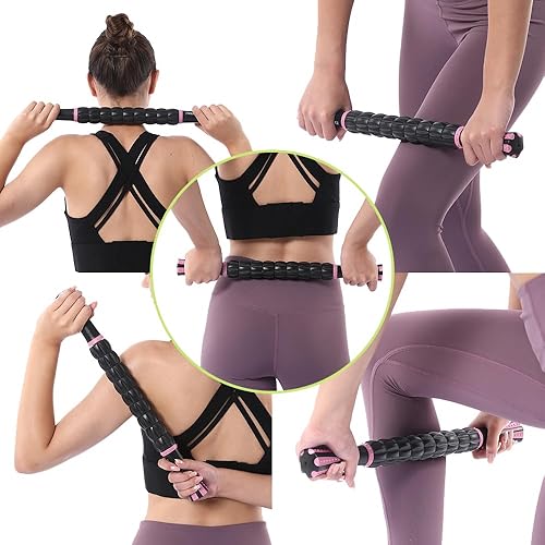 Miniatura 7 de Barra de rodillo muscular para atletas, masajeador de fascia, tejido profundo y masajeador de rodillos para alivio del dolor miofascial, herramienta