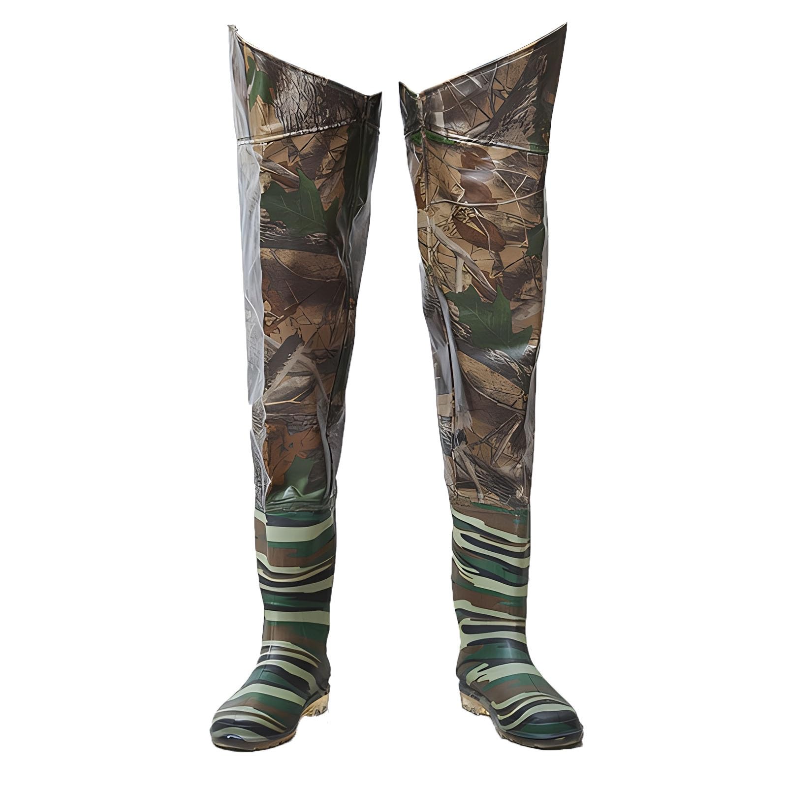Waders hip Camo Fishing Wader 80cm, Stivali da Pesca Impermeabili Leggeri Fatti Per Durare, Per La Caccia in Paludi E Laghi