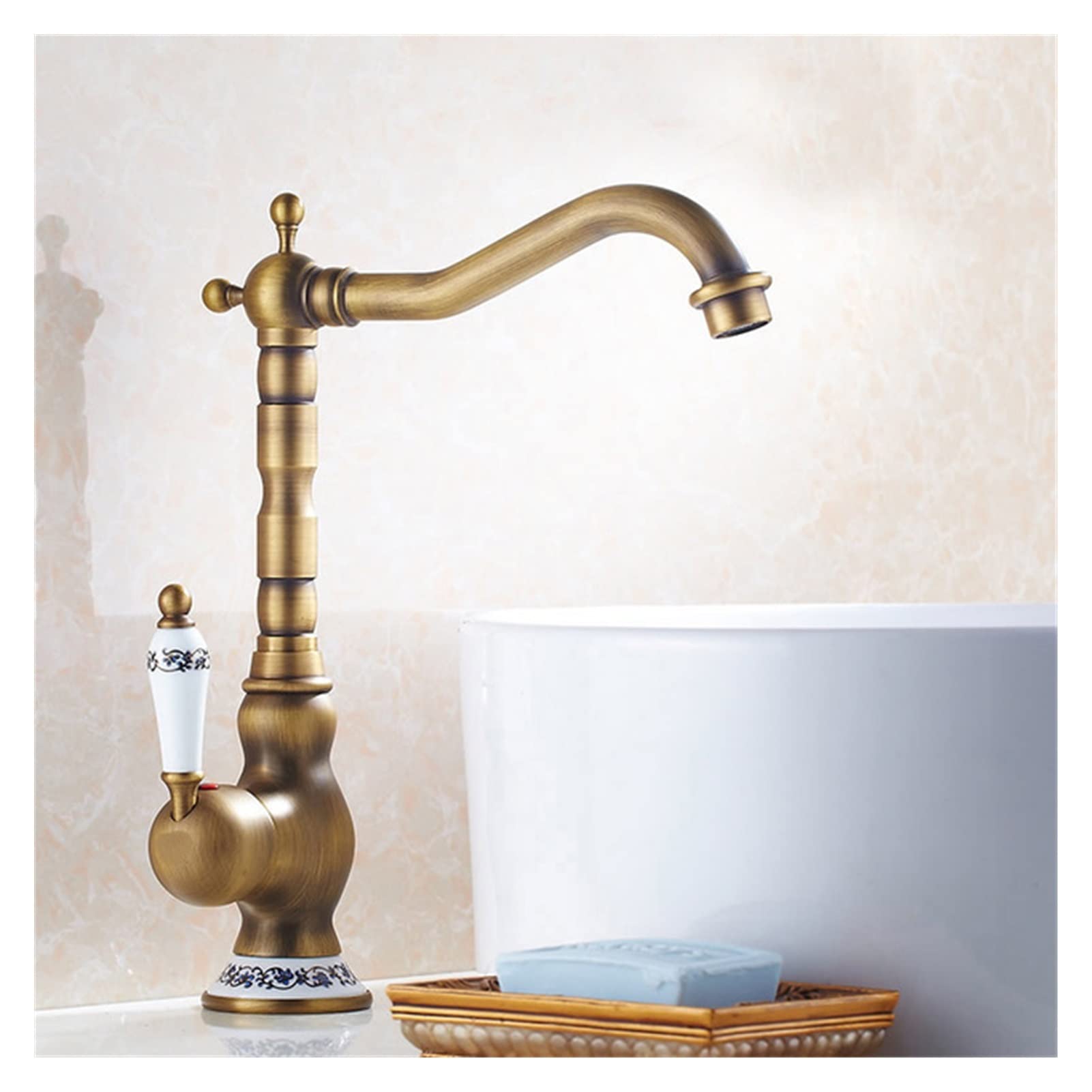 Rubinetto della Cucina, Rubinetto del Lavandino del Bagno Moderno Rubinetto Girevole Bagno Cucina Rubinetto Acqua Calda E Fredda/E Comfortable Anniversary
