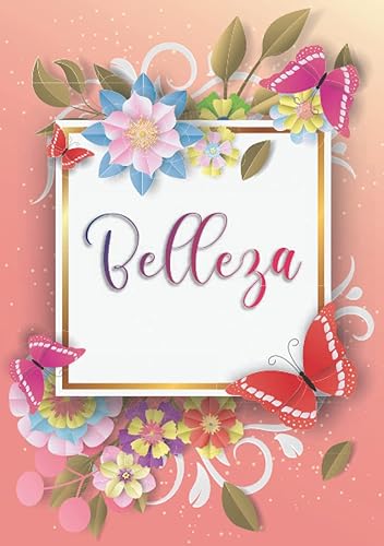 Belleza Cuaderno de notas A5 Nombre personalizado Belleza Regalo de cumpleaños para la esposa, mamá, hermana, hija .. Diseño mariposa 120 ...